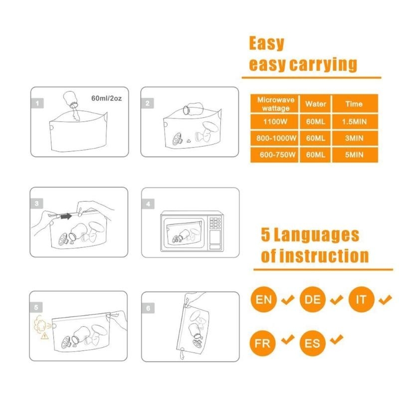J15U Túi tiệt trùng hơi nước b - đánh giá và giá Baby Bottle Sterilizer
