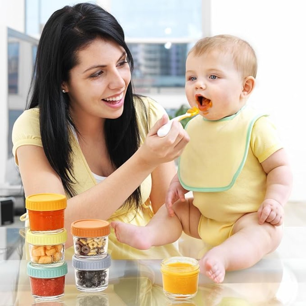 6pcs Glass Baby Food Jar Reusa - đánh giá và giá Baby Food Storage Jar