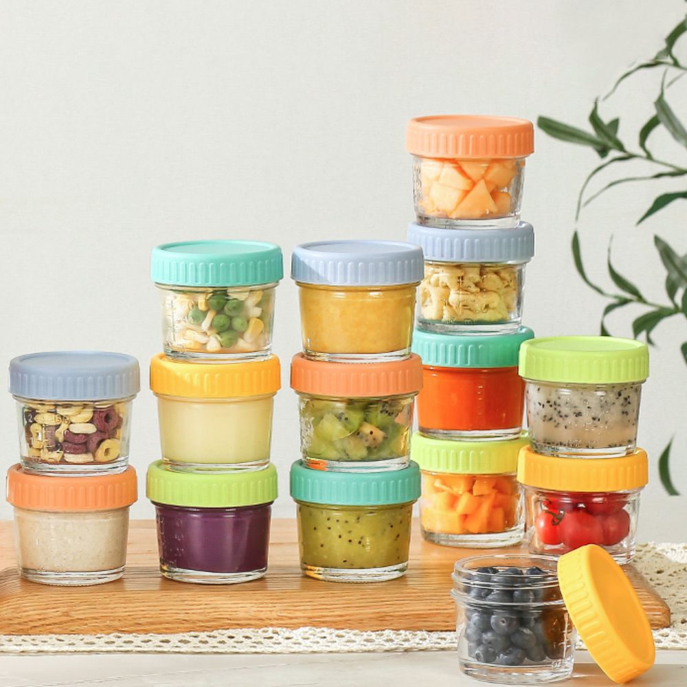 6pcs Glass Baby Food Jar Reusa - đánh giá và giá Baby Food Storage Jar