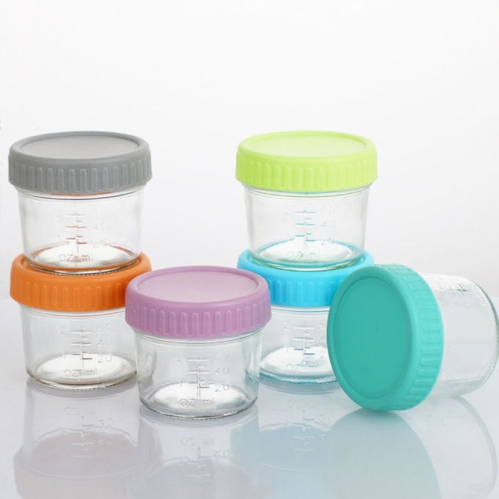 6pcs Glass Baby Food Jar Reusa - đánh giá và giá Baby Food Storage Jar