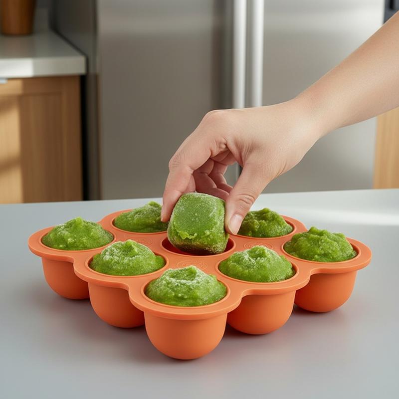 Baby Food Silicone Container 9 - đánh giá và giá Baby Food Storage Jar