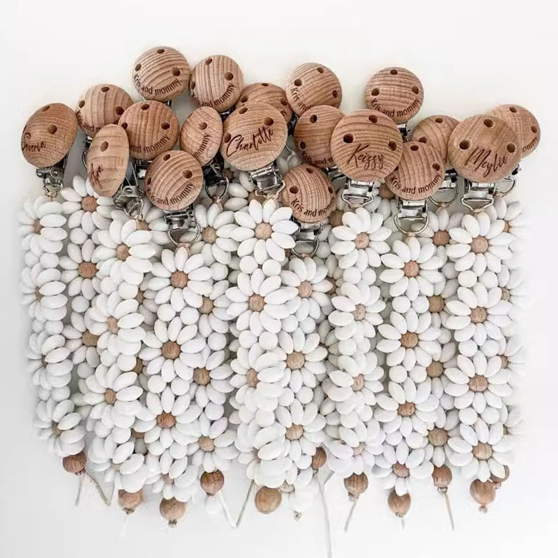 Custom Name Wooden Personalize - đánh giá và giá Baby Pacifier Clip