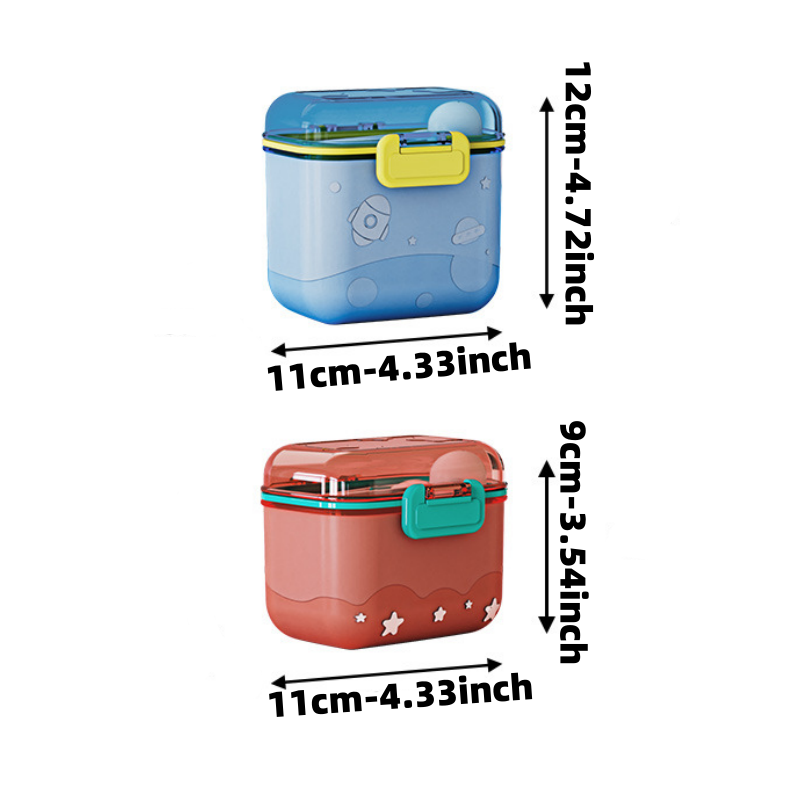 Cartoon Rocket Milk Powder Box - đánh giá và giá Baby Food Storage Jar