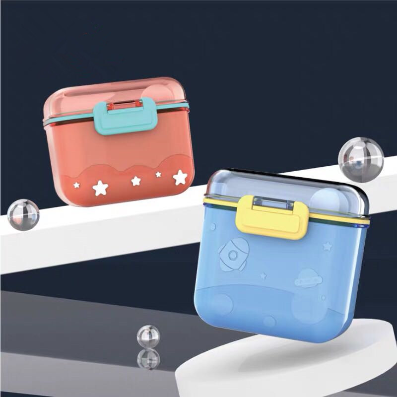 Cartoon Rocket Milk Powder Box - đánh giá và giá Baby Food Storage Jar